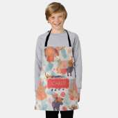 Minotaur Waterverf Kleurrijke Gepersonaliseerde Pa Schort (Gedragen)