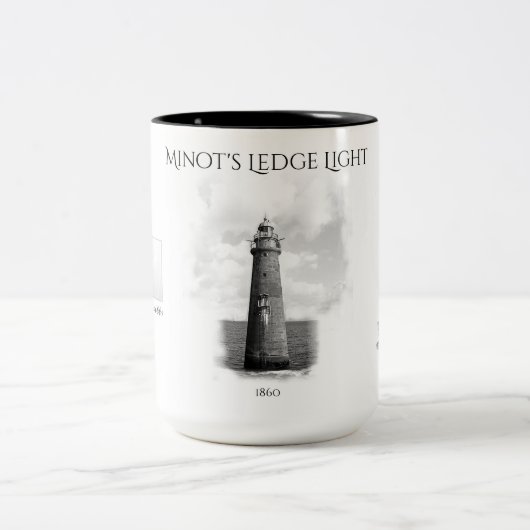 Minotenrandlicht - Massachusetts Tweekleurige Koffiemok (Center)