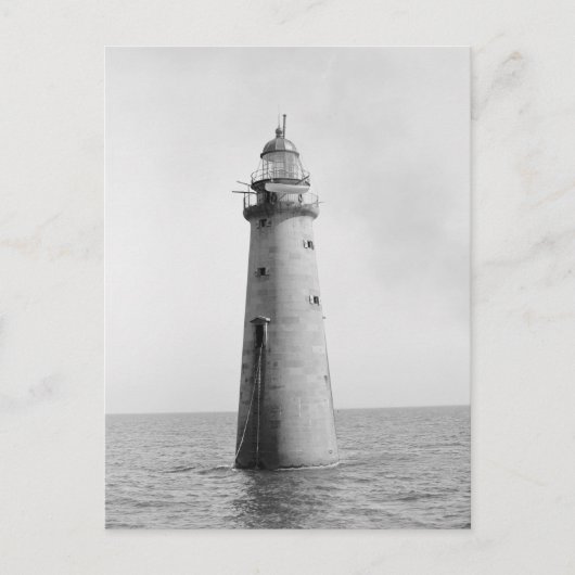 Minot's Ledge Light, 1880 Briefkaart (Voorkant)