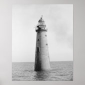 Minot's Ledge Light, 1880.  foto Poster (Voorkant)