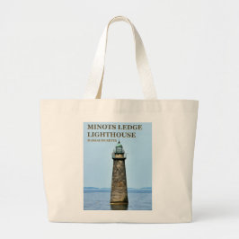 Minots Ledge Lighthouse Massachusetts Canvas tas