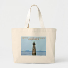 Minots Ledge Lighthouse Massachusetts Canvas tas