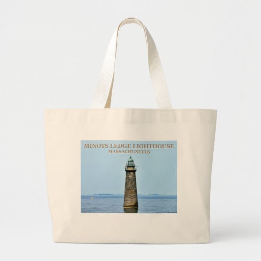 Minots Ledge Lighthouse Massachusetts Canvas tas (Voorkant)