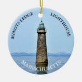 Minots Ledge Lighthouse Massachusetts Ornament (Voorkant)