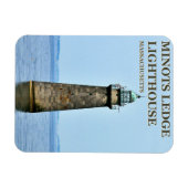 Minots Ledge Lighthouse, Massachusetts PhotoMagnet Magneet (Horizontaal)