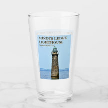 Minots Ledge Lighthouse, Massachusetts Pintglas