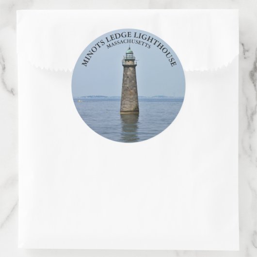 Minots Ledge Lighthouse Massachusetts Stickers (Tas)
