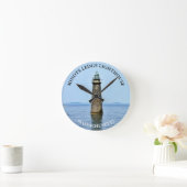 Minots Ledge Lighthouse Massachusetts Wall Clock Ronde Klok (Huis)