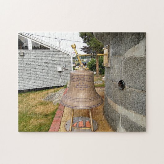 Minots Ledge Lighthouse Mistbel Jigsawpuzzel Legpuzzel (Horizontaal)