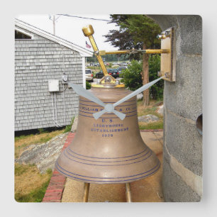 Minots randvuurtoren Fog Bell Square Wall klok