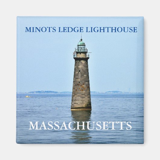Minots randvuurtoren, Massachusetts Magnet (Voorkant)