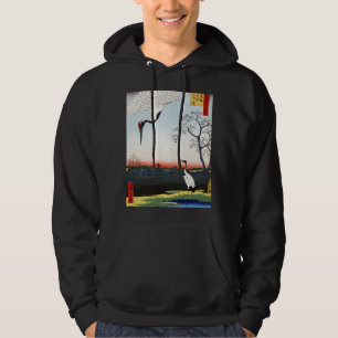 Minowa, Kanasugi, Mikawashima door Utagawa Hiroshi Hoodie