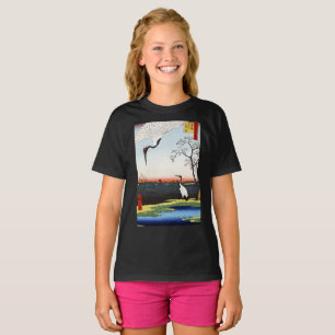 Minowa, Kanasugi, Mikawashima door Utagawa Hiroshi T-shirt
