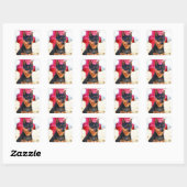 MinPinEen Vierkante Sticker (Vel)