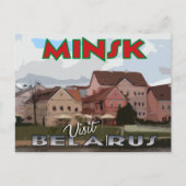 Minsk, briefkaart van serie Bezoek Belarus (Voorkant)