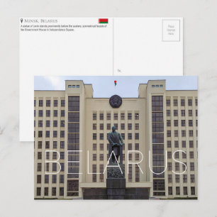 Minsk, Wit-Rusland Reisansichtkaart Briefkaart