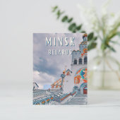 Minsk, Wit-Russische gastronomie Briefkaart (Staand voorkant)