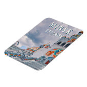 Minsk, Wit-Russische gastronomie Magneet (Linkerzijde)