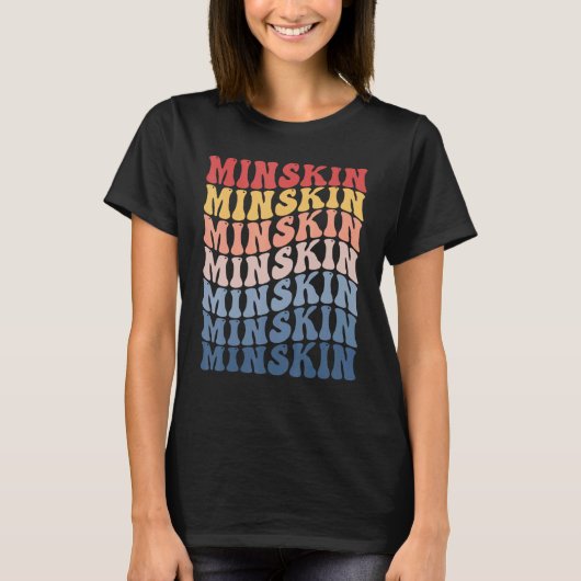 Minskin Groovy Retro Kat T-shirt (Voorkant)