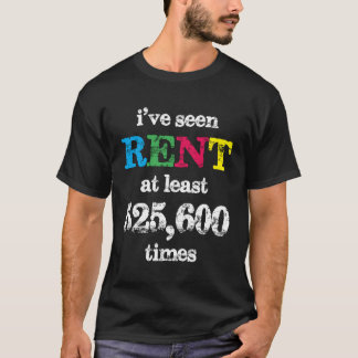 Minstens 525600 keer grappige Broadway musical Say T-shirt
