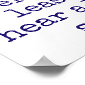 Minstens één keer per dag - muziekofferte poster (Hoek)