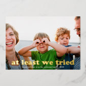 Minstens grappig genoeg hebben we de Vakantiay Fot Folie Feestdagenkaart (Voorkant)