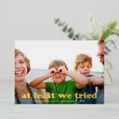 Minstens grappig genoeg hebben we de Vakantiay Fot Folie Feestdagenkaart (Staand Voorkant)