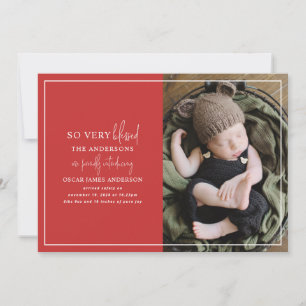 Minstens kerstfoto aankondiging