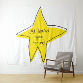 Minstens u probeerde - Gele Ster Wandkleed (In Situ (horizontaal))