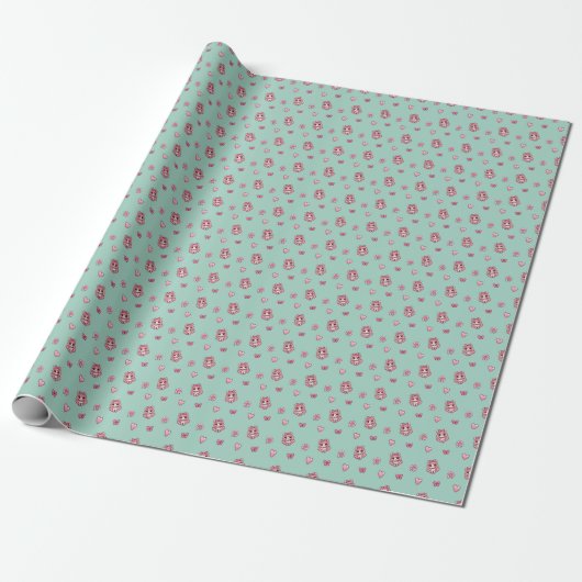 Mint Adorbs Cadeaupapier (Uitgerold)