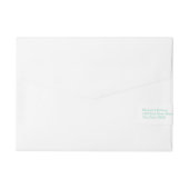 Mint Agate Waterverf | Etiket omslagadres Omwikkelbaar Adreslabel (Achterkant)