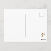 Mint and Pink Christmas House Postcard Briefkaart (Achterkant)