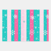 Mint and Pink Christmas Inpakpapier Vel (Voorkant 2)