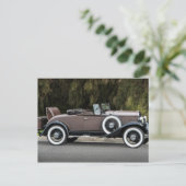 Mint antiek auto briefkaart (Staand voorkant)