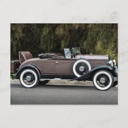 Mint antiek auto briefkaart (Voorkant)