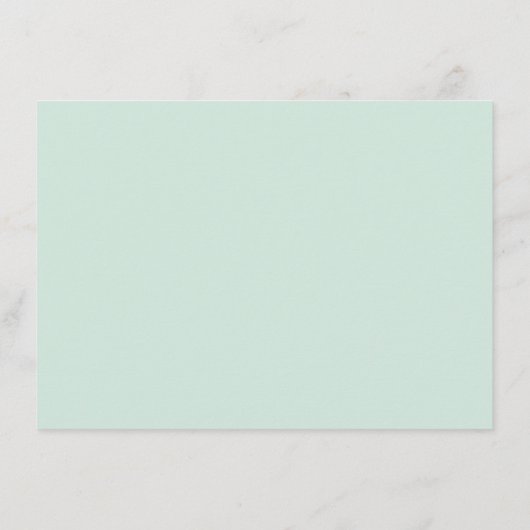 Mint Antiek Bloeiende Bruiloft Informatie Informatiekaartje (Achterkant)