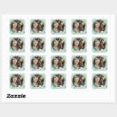 Mint Aqua Afstuderen Foto Stickers (Vel)