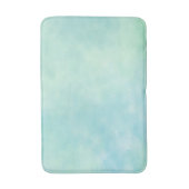 Mint Aqua Blue Tie Dye Waterverf Badmat (Voorkant Verticaal)