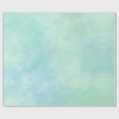 Mint Aqua Blue Tie Dye Waterverf Cadeaupapier (Vlak)