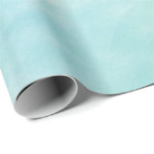 Mint Aqua Blue Tie Dye Waterverf Cadeaupapier (Rol Hoek)
