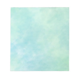 Mint Aqua Blue Tie Dye Waterverf Notitieblok