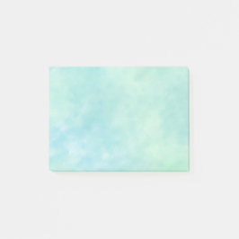 Mint Aqua Blue Tie Dye Waterverf Post-it® Notes