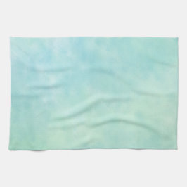 Mint Aqua Blue Tie Dye Waterverf Theedoek