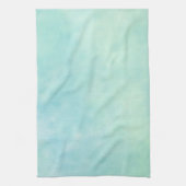 Mint Aqua Blue Tie Dye Waterverf Theedoek (Verticaal)