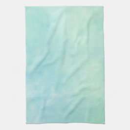 Mint Aqua Blue Tie Dye Waterverf Theedoek