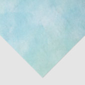 Mint Aqua Blue Tie Dye Waterverf Tissuepapier (Detail)