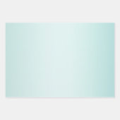 Mint Aqua Ombre Glitz Inpakpapier Vel (Voorkant)