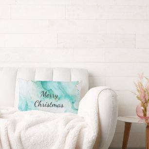 Mint Aqua Pearl Gold Marble Kussen