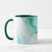 Mint Aqua Pearl Gold Marble Mok (Links)