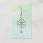 *~* Mint Aqua Reiki Energy Healing Nirvana Visitekaartje (Voorkant)